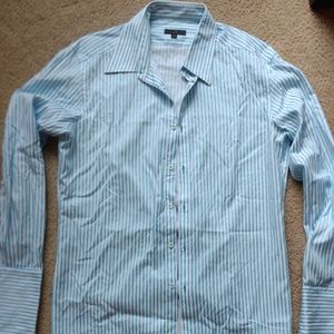 G2 striped button down shirt